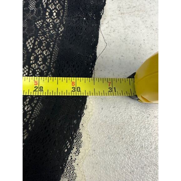 Moulinette Soeurs Dress Size 6 Black Illusion Lace Floral Strapless Cocktail A28 - Picture 8 of 8